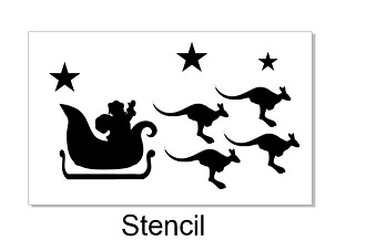 Santa Stencil  available in various sizes via drop down box min